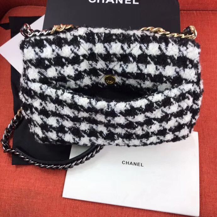 Chanel Original Flap Bags Houndstooth A3269 Black&White