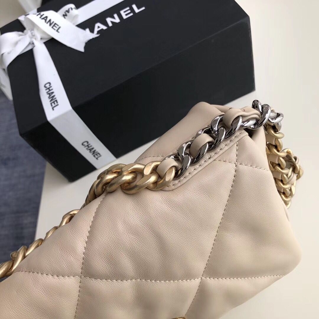 Chanel Original Soft Leather Chain Bag CC9237 Cream