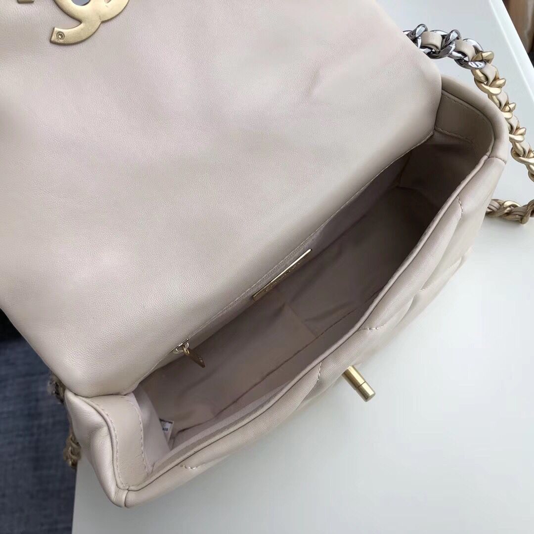 Chanel Original Soft Leather Chain Bag CC9237 Cream