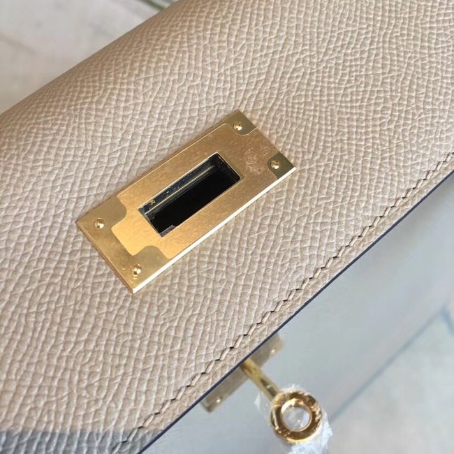 Hermes original Kelly Epsom Leather KL32 Beige