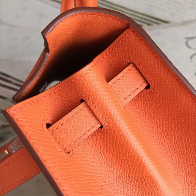 Hermes original Kelly Epsom Leather KL32 orange