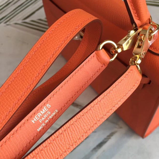 Hermes original Kelly Epsom Leather KL32 orange