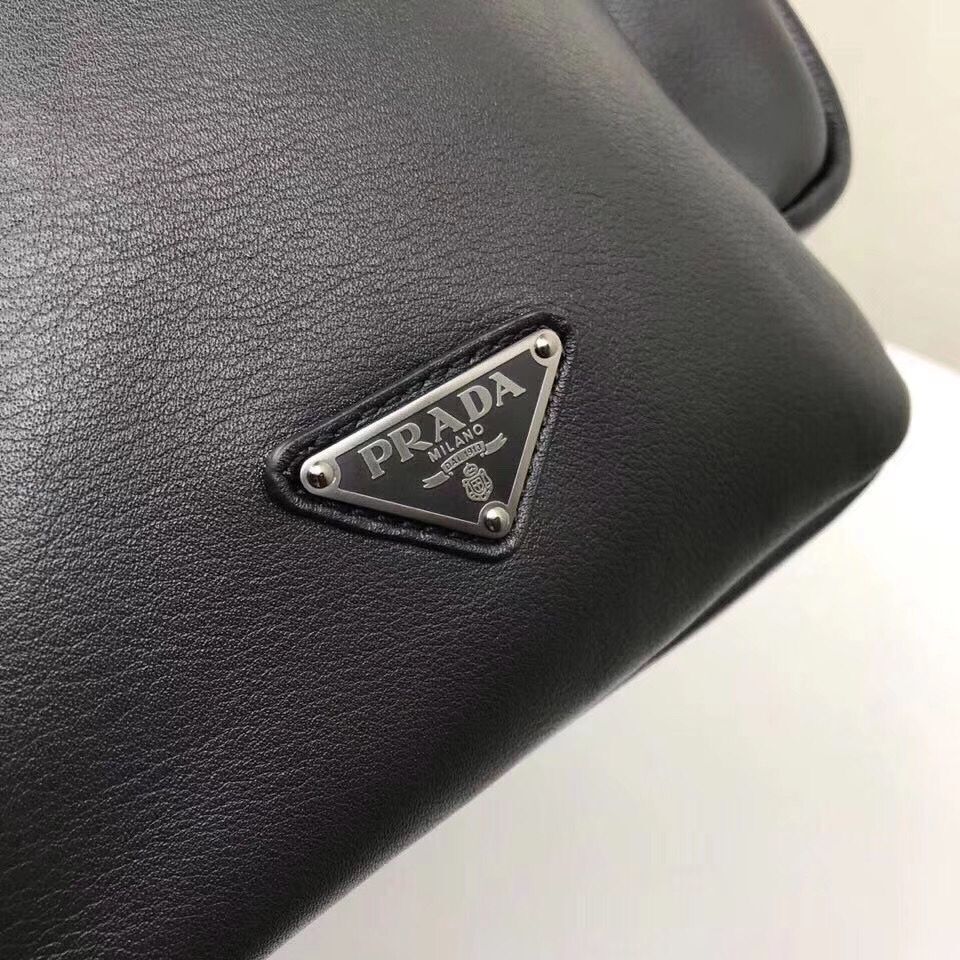 Prada Original Calfskin Leather Backpack Bag 2VZ066 Black