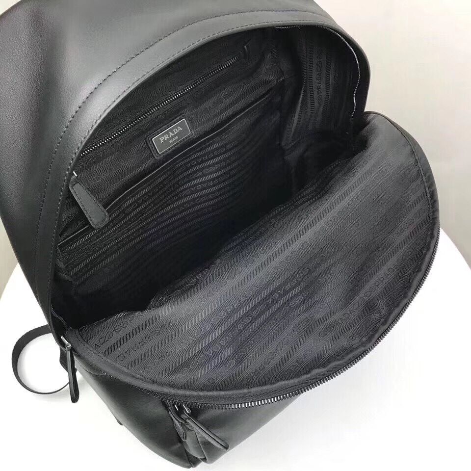 Prada Original Calfskin Leather Backpack Bag 2VZ066 Black