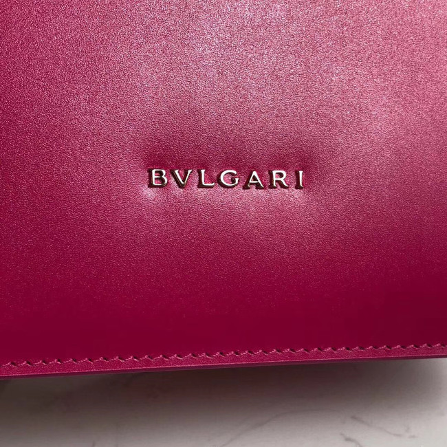 Bvlgari Serpenti Forever Pearl fish skin&Calfskin Leather small crossbody bag 288687 rose