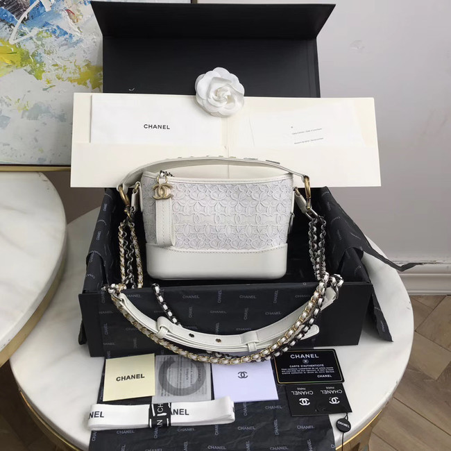 Chanel gabrielle small hobo bag A0865 white