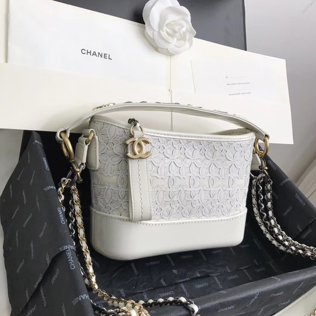 Chanel gabrielle small hobo bag A0865 white