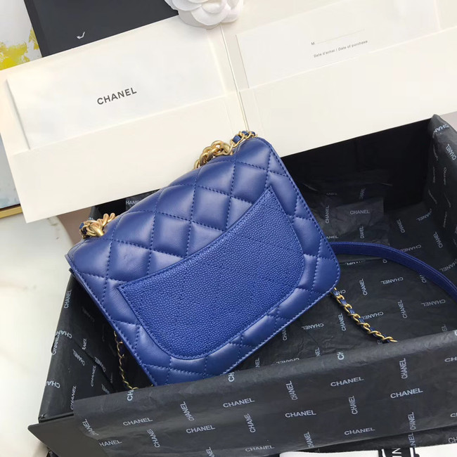 Chanel Small flap bag AS0784 blue