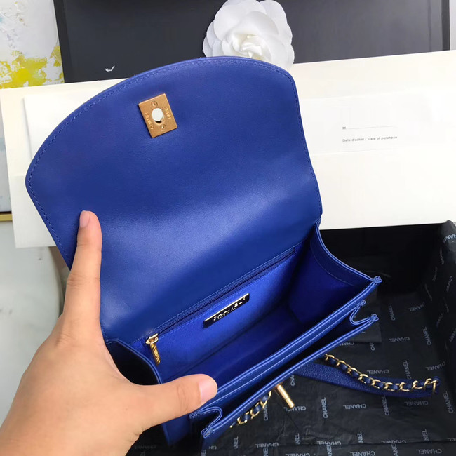 Chanel Small flap bag AS0784 blue