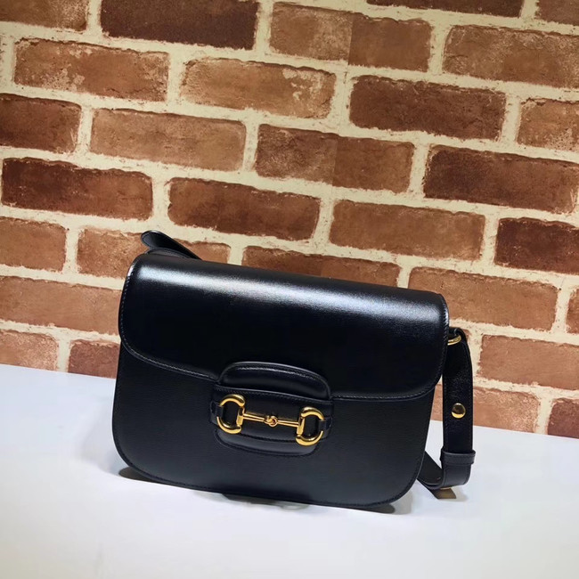 Gucci 1955 leather shoulder bag 602204 black