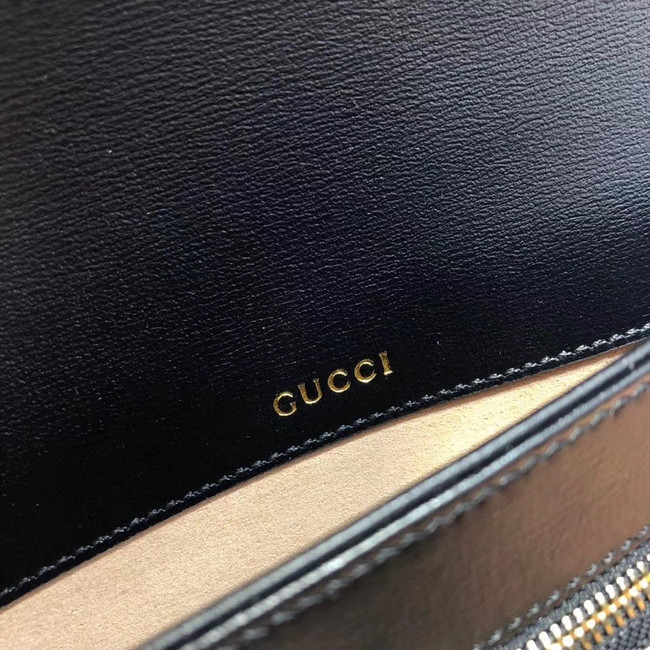 Gucci 1955 leather shoulder bag 602204 black