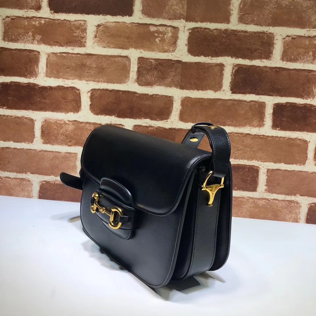 Gucci 1955 leather shoulder bag 602204 black