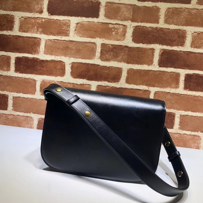 Gucci 1955 leather shoulder bag 602204 black