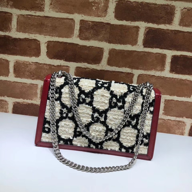 Gucci Dionysus GG Original tweed Shoulder Bag  400249 white