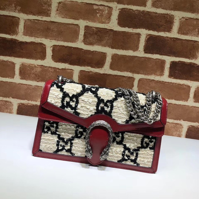 Gucci Dionysus GG Original tweed Shoulder Bag  400249 white