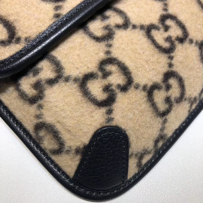 Gucci GG wool waist bag 598181 black