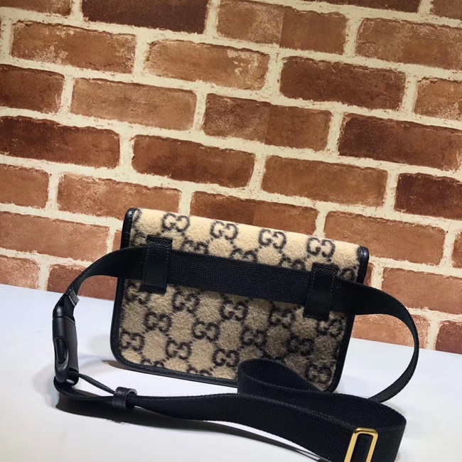 Gucci GG wool waist bag 598181 black