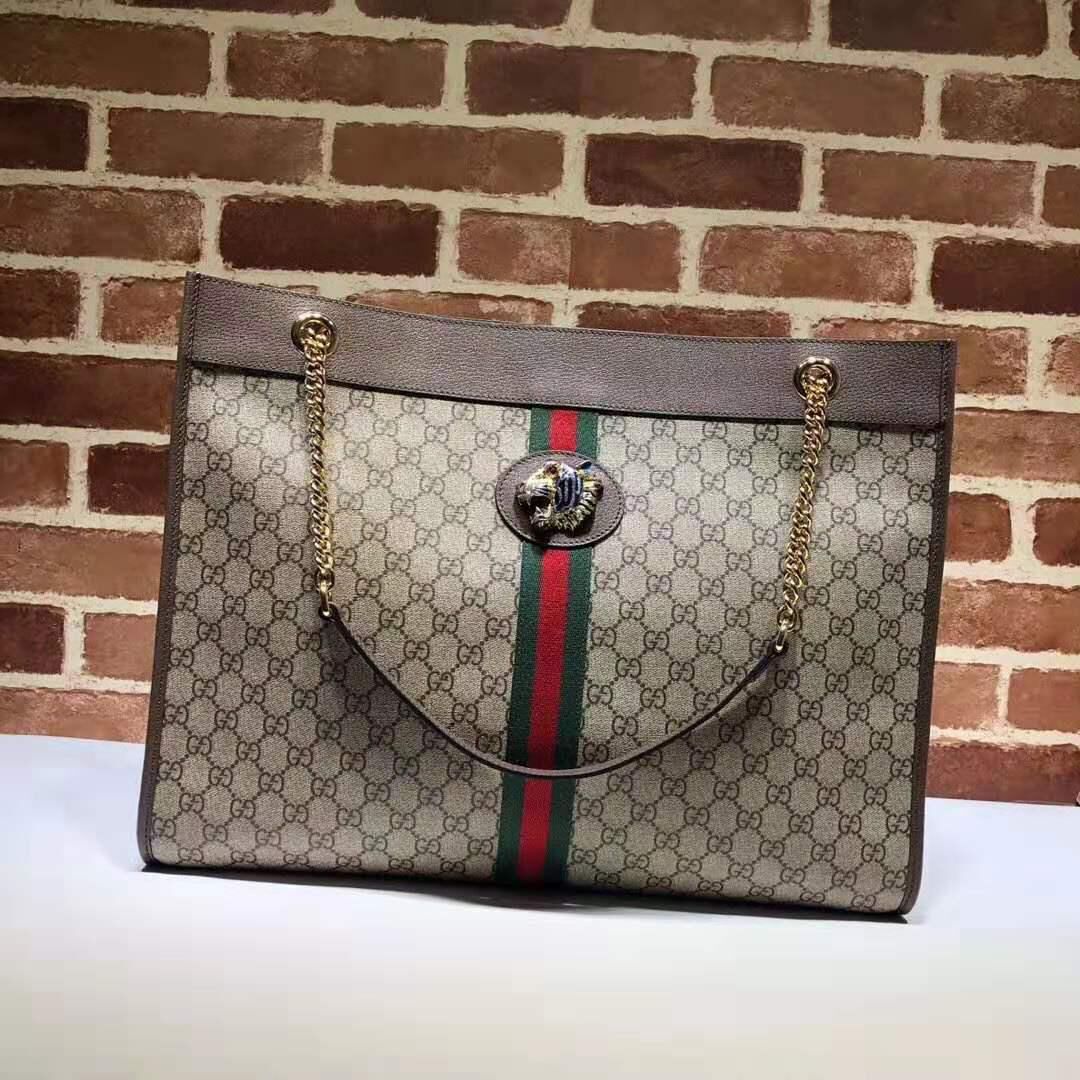 Gucci Rajah large tote 537219 Brown