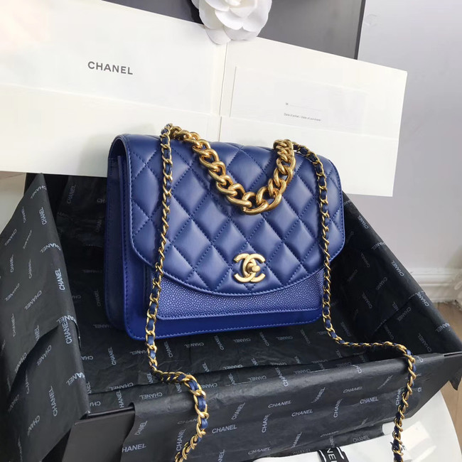 Chanel Small flap bag AS0785 Blue