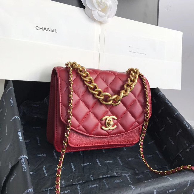 Chanel Small flap bag AS0785 red