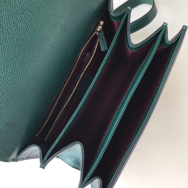 Gucci GG Leather Shoulder Bag A576388 green
