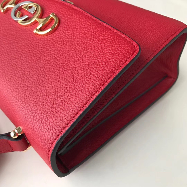 Gucci GG Leather Shoulder Bag A576388 red
