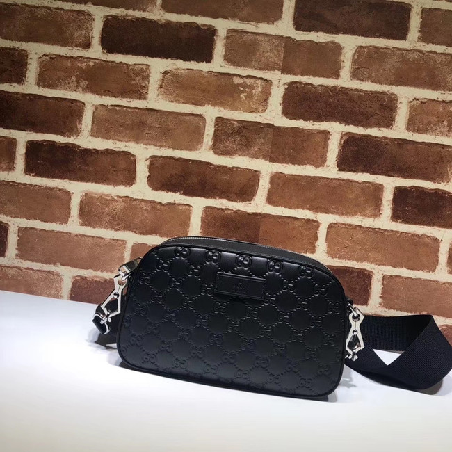 Gucci GG Original Leather Messenger Bag 574886 black