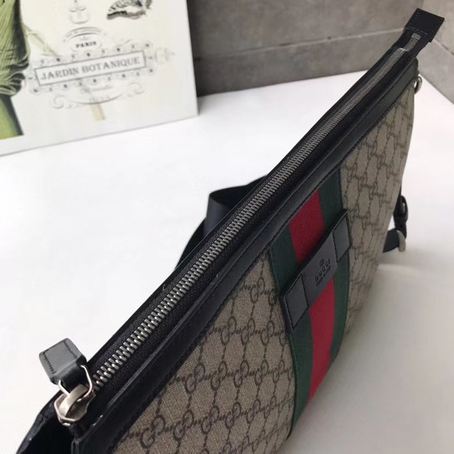 Gucci GG Supreme canvas shoulder bag 523335 apricot