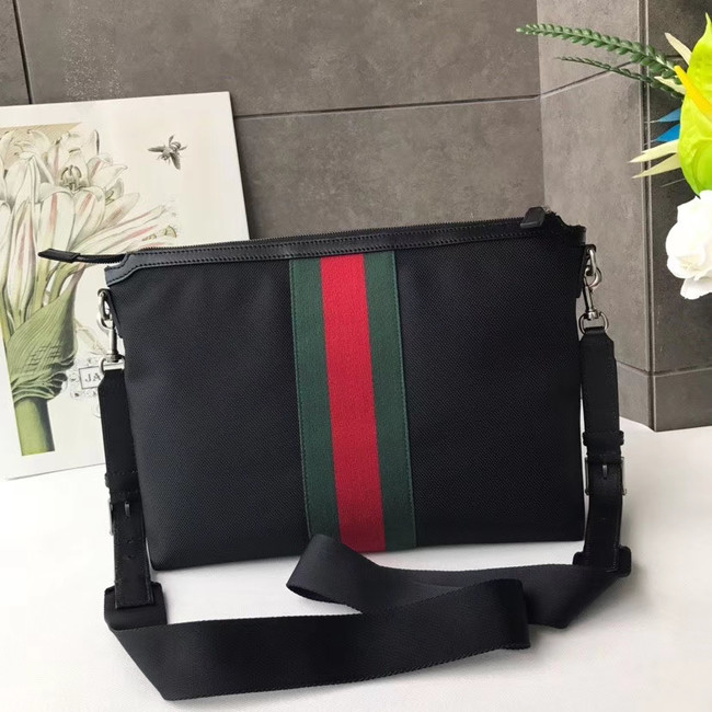 Gucci GG Supreme canvas shoulder bag 523335 black