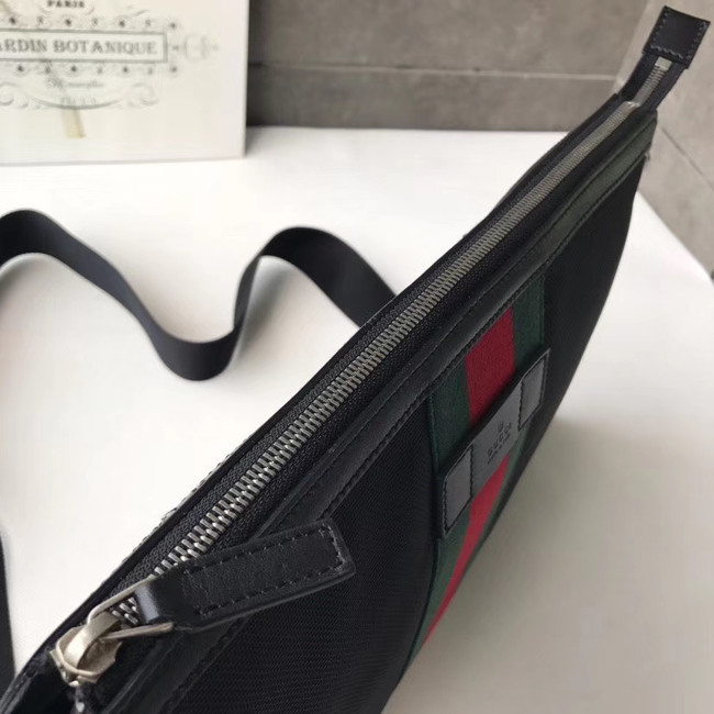 Gucci GG Supreme canvas shoulder bag 523335 black