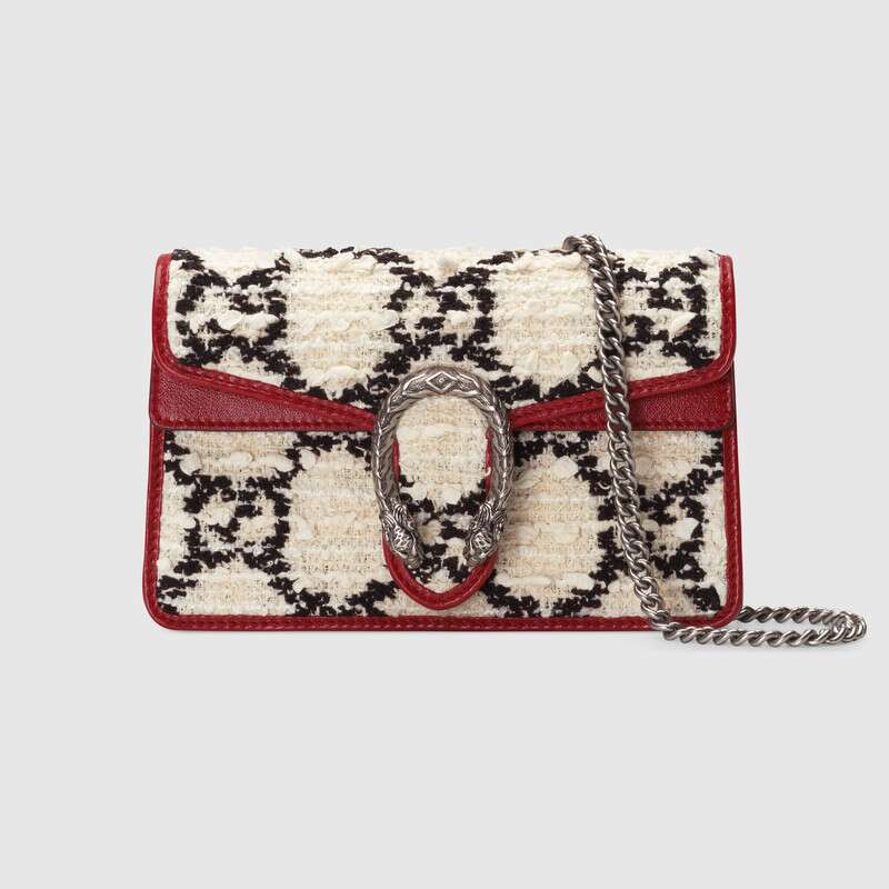 Gucci Dionysus Super Mini Shoulder Bag 476432 white