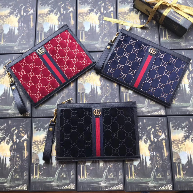 Gucci GG velvet Clutch bag 575371 