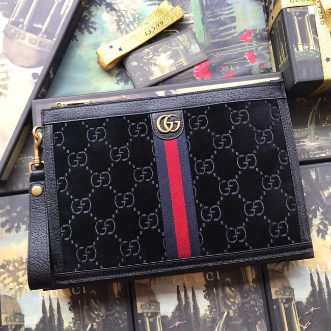 Gucci GG velvet Clutch bag 575371 