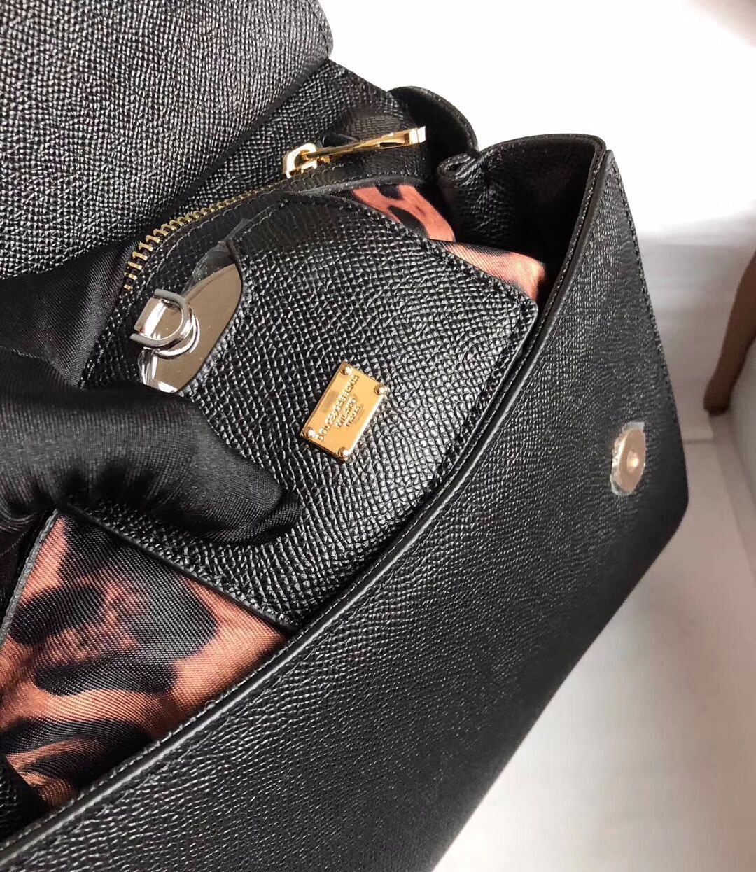 Dolce & Gabbana SICILY Bag Calfskin Leather BB4136TAC