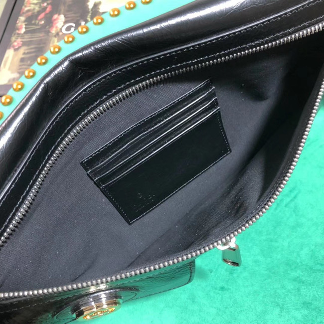 Gucci GG Original Leather Messenger Bag 575837 black