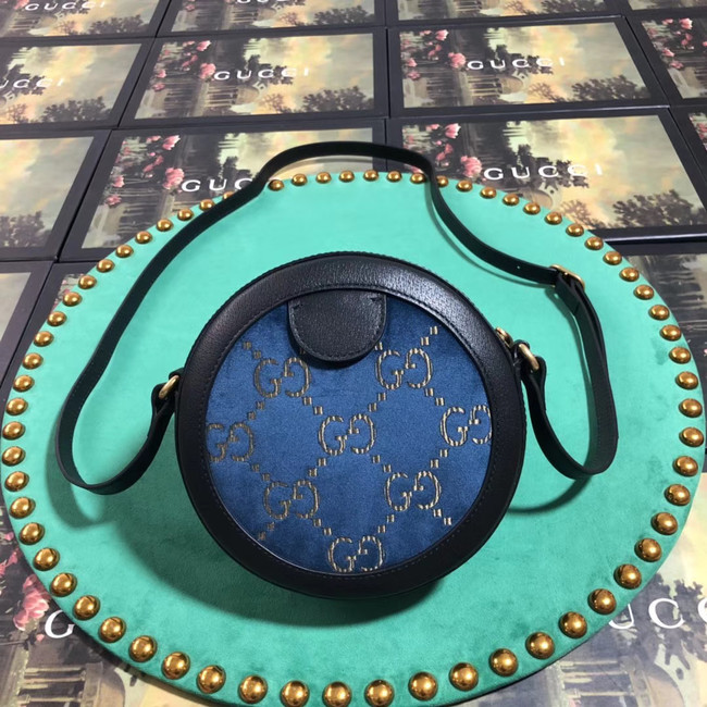 Gucci GG velvet round shoulder bag 574978