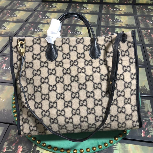 Gucci GG wool shopping bag 598169 white