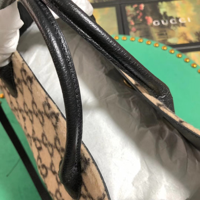 Gucci GG wool shopping bag 598169 white