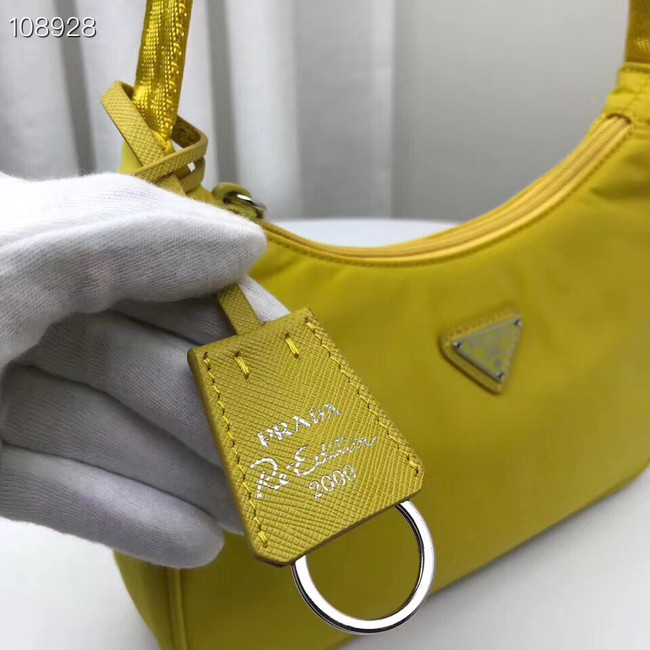 Prada Nylon tote bag 1NE515 yellow