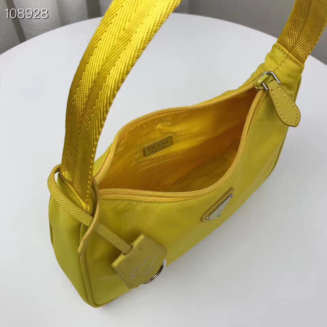 Prada Nylon tote bag 1NE515 yellow