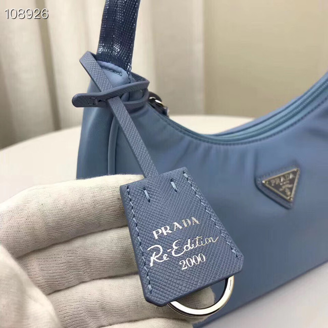 Prada Nylon tote bag 1NE515 light blue
