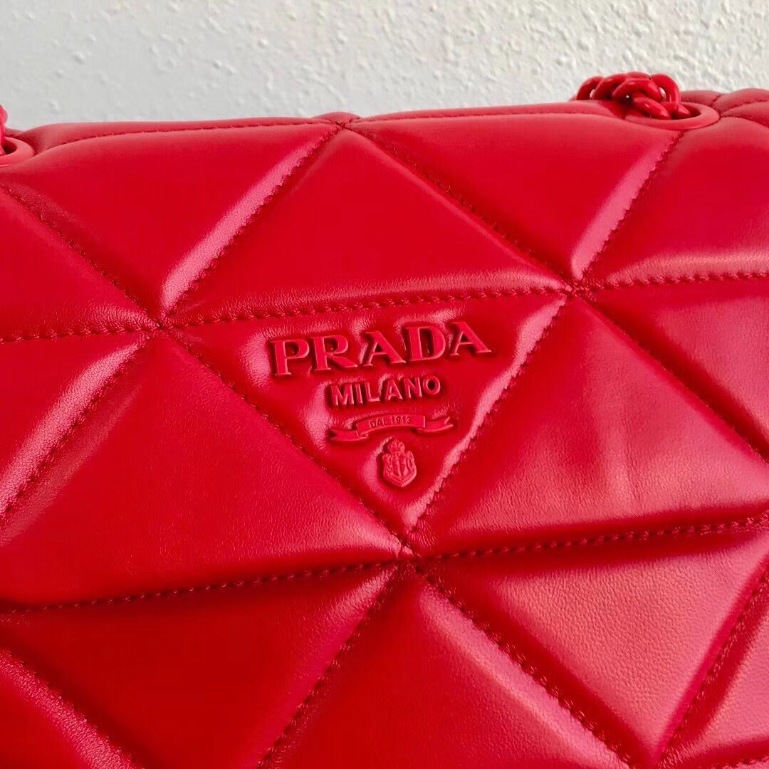 Small Prada Spectrum shoulder bag 1BD233 Red