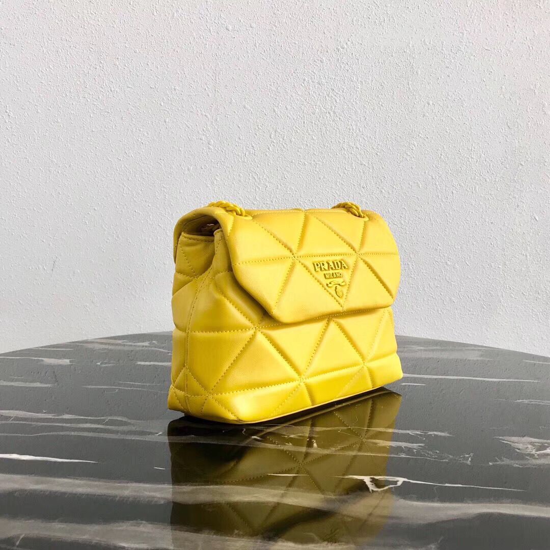 Small Prada Spectrum shoulder bag 1BD233 Yellow