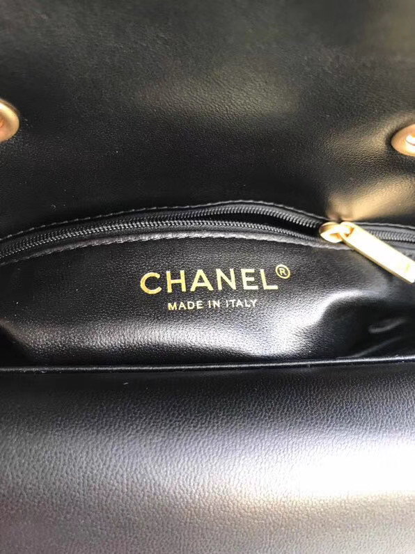 Chanel flap bag Lambskin & Gold-Tone Metal 57275 black