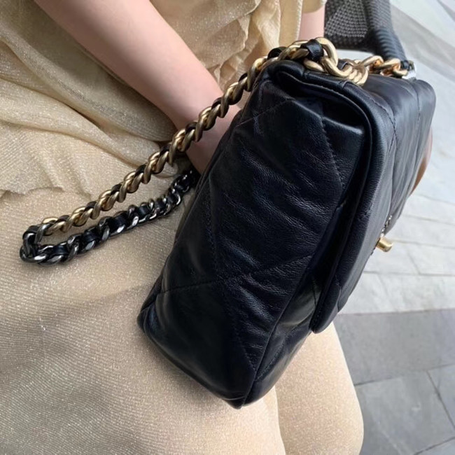 Chanel 19 flap bag AS1161 black