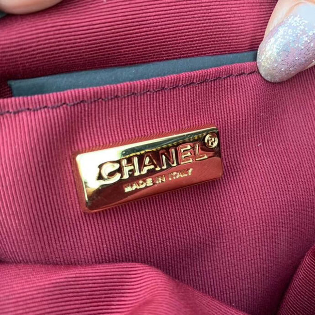 Chanel Original Soft Leather Chain Bag & Gold-Tone Metal AS0781 black