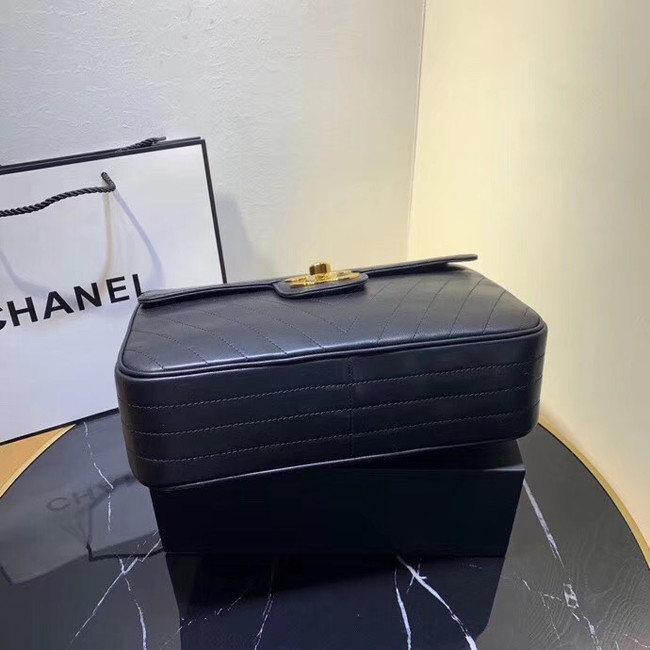 Chanel flap bag leather & Gold-Tone Metal 57276 Royal Blue