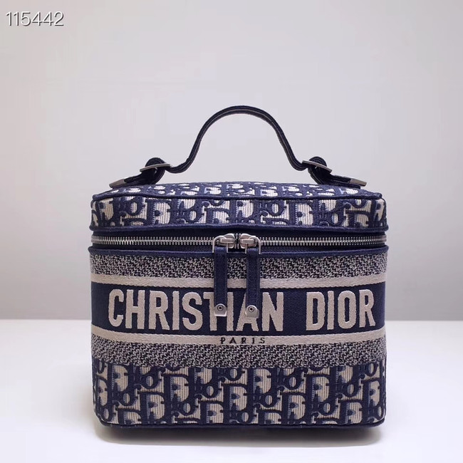 Dior SADDLE DENIM CANVAS Cosmetic Bag 5698