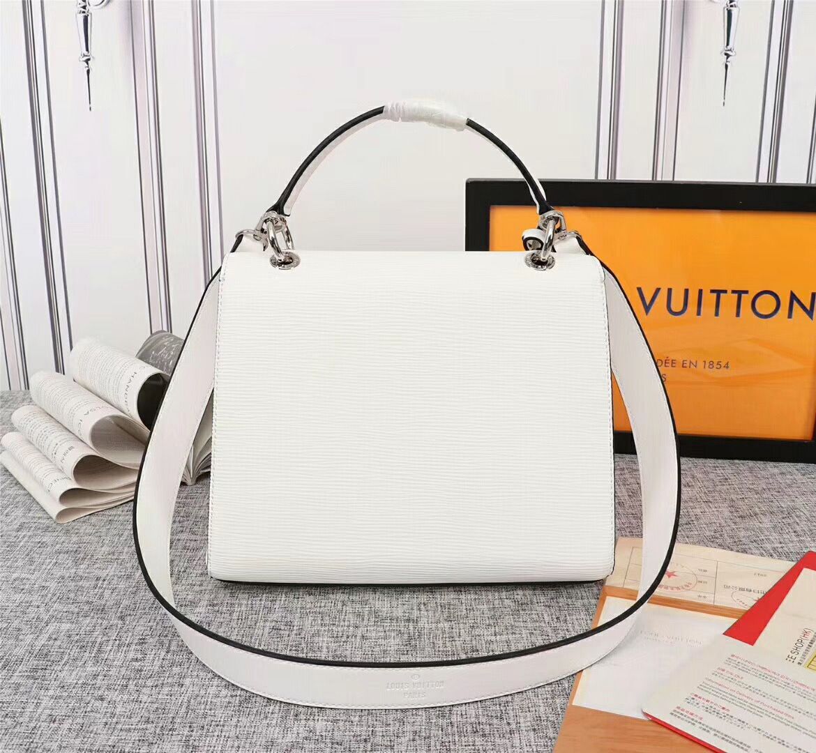 Louis Vuitton Original Epi Leather Grenelle Small Tote Bag M53694 White