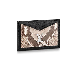 Louis vuitton original LOCKME CARD HOLDER N97001 black